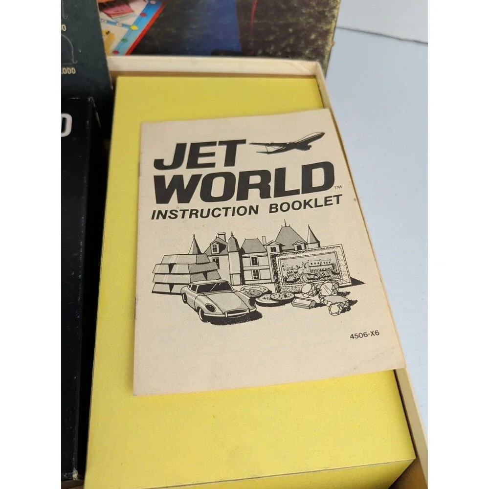 Vintage 1975 Milton Bradley Jet World Board Game Trade and Travel Game COMPLETE
